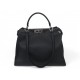 SAC A MAIN FENDI PEEKABOO LARGE EN CUIR SELLERIA NOIR 8BN210 40CM HAND BAG 5800€