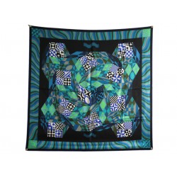 NEUF FOULARD HERMES BONNES VIBRATIONS CARRE 90 SOIE MULTICOLORE SILK SCARF 530€