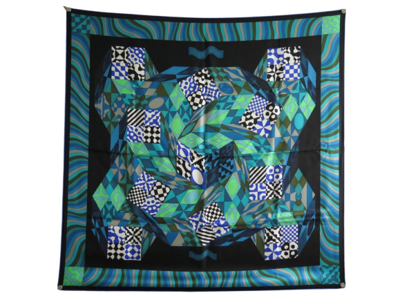 foulard hermes bonnes vibrations carre 90 soie