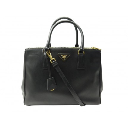 SAC A MAIN PRADA GALLERIA BN2274 EN CUIR SAFFIANO NOIR BANDOUIERE HANDBAG 3800€