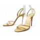 CHAUSSURES CHRISTIAN LOUBOUTIN SANDALES A BRIDES LOUBIGIRL 39.5 NUDE SHOES 795€