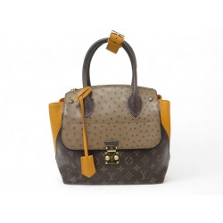 SAC A MAIN LOUIS VUITTON LE MAJESTUEUX AUTRUCHE LEZARD TOILE MONOGRAM BAG 7250€