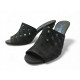 NEUF CHAUSSURES CHANEL MULES TALONS LOGO CC G34707 38 NOIR SANDALE SHOES 1300€