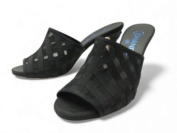  chaussures chanel mules talons logo cc g34707 38