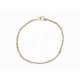 NEUF BRACELET ATELIER VM TRECCIA OR JAUNE ET OR BLANC 18K T15.5 GOLD BANGLE 450€