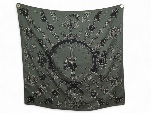 foulard hermes serio ludere elephant carre 90 cm en
