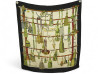 foulard hermes passementerie en soie noir