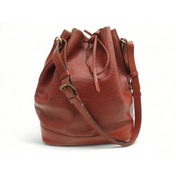 VINTAGE SAC A MAIN LOUIS VUITTON NOE GM EN CUIR EPI COGNAC HAND BAG PURSE 1600€