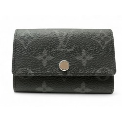 NEUF PORTE CLES LOUIS VUITTON MULTICLES 6 TOILE MONOGRAM ECLIPSE KEY HOLDER 255€