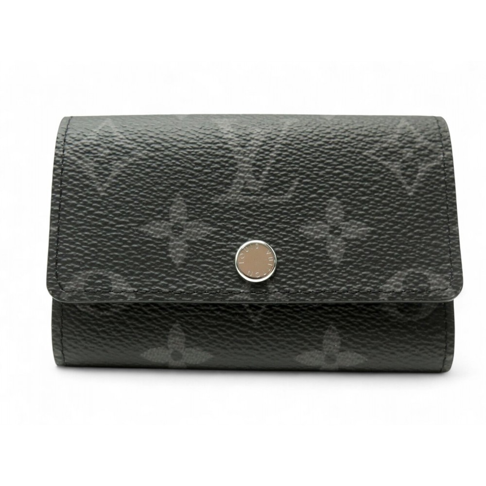 NEUF PORTE CLES LOUIS VUITTON MULTICLES 6 TOILE MONOGRAM ECLIPSE KEY HOLDER 255€