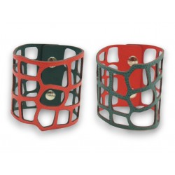 NEUF BRACELET MANCHETTE HERMES PETIT H ECAILLE H1062588 EN CUIR REVERSIBLE 510€