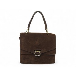 VINTAGE SAC A MAIN CELINE A RABAT PORTE EPAULE DAIM MARRON HOBO HAND BAG 1290€