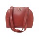 VINTAGE SAC A MAIN CELINE PORTE EPAULE CUIR GRAINE ROUGE BRIQUE HAND BAG 1490€