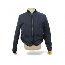 BLOUSON LOUIS VUITTON MATELASSE FLEUR MONOGRAM S 46 BOMBER BLEU COAT 2500€