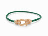 bracelet fred force 10 mm en or rose 18k cable acier