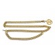 VINTAGE CEINTURE CHANEL 1996 MEDAILLON LOGO CC CHAINE FORCAT T90 COLLIER BELT
