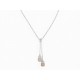 NEUF COLLIER POIRAY INDRANI PENDENTIF DIAMANTS OR BLANC 18K 10GR NECKLACE 3200€