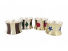 lot de 4 ronds de serviette hermes en metal argente