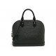 NEUF SAC A MAIN LOUIS VUITTON ALMA PM M40302 EN CUIR EPI NOIR & ARGENT BAG 2150€