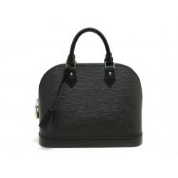 NEUF SAC A MAIN LOUIS VUITTON ALMA PM M40302 EN CUIR EPI NOIR & ARGENT BAG 2150€