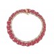 BRACELET MICHAEL CHRISTOFF TAPIS RUBIS 24CT & DIAMANTS 18.5CM OR ROSE 14K 11110€