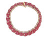 bracelet michael christoff tapis rubis 24ct diamants
