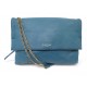 SAC A MAIN LANVIN SUGAR MM EN CUIR BLEU BANDOULIERE LEATHER HAND BAG PURSE 2690€
