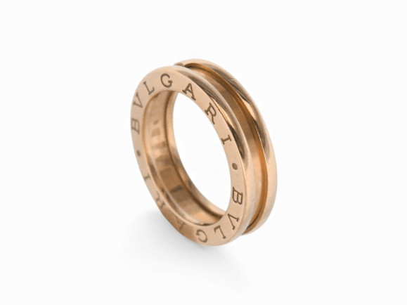 bague bulgari b.zero1 336003 t49 en or rose 18k gold