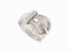 bague hermes boucle de ceinture t51 en argent