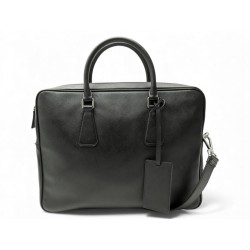 SAC A MAIN PRADA PORTE-DOCUMENTS EN CUIR SAFFIANO BANDOULIERE BRIEFCASE 3900€