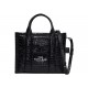 NEUF SAC A MAIN MARC JACOBS THE MEDIUM TOTE BAG CUIR NOIR CROCO BANDOULIERE 595€