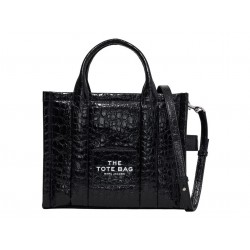 NEUF SAC A MAIN MARC JACOBS THE MEDIUM TOTE BAG CUIR NOIR CROCO BANDOULIERE 595€