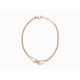 BRACELET CHAUMET JEUX DE LIENS EN OR ROSE 18K 3GR 10 DIAMANTS 0.1CT BOITE 2800€