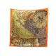 NEUF RARE FOULARD HERMES LAZY LEOPARDESSES CARRE 90 SOIE ORANGE BOITE SAC SCARF