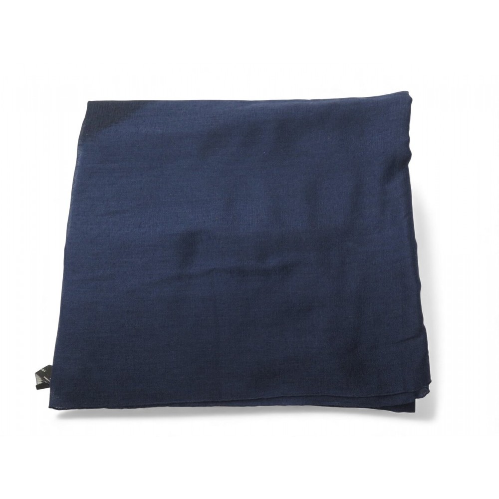 CHALE HERMES ETOLE EN CACHEMIRE SOIE BLEUE NEPAL CASHMERE SILK STOLE SHAWL 960€