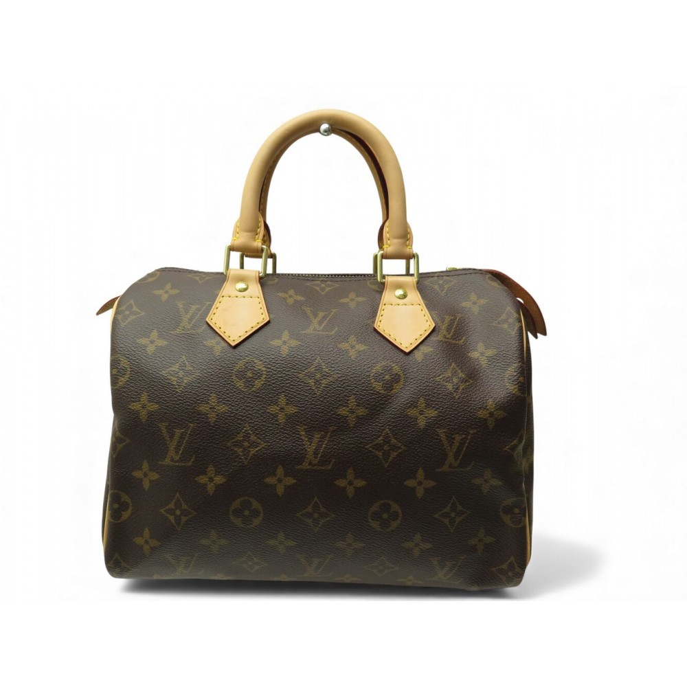 NEUF SAC A MAIN LOUIS VUITTON SPEEDY 25 M41109 TOILE MONOGRAM CADENAS BAG 1200€