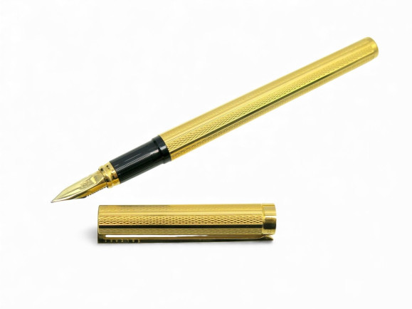 stylo plume st dupont ligne classique plaque or