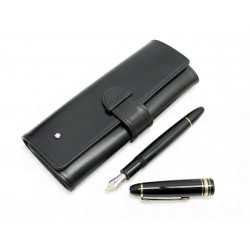 NEUF STYLO PLUME MONTBLANC MEISTERSTUCK TRAVELLER 147 + ETUI FOUNTAIN PEN 995€