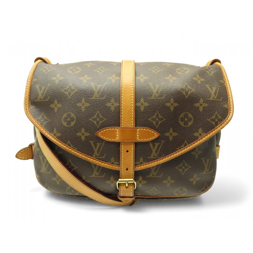 SAC A MAIN LOUIS VUITTON SAUMUR PM TOILE MONOGRAM BESACE BANDOULIERE BAG 2200€