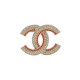 NEUF BROCHE CHANEL LOGO CC EN STRASS MULTICOLORES 2023 MULTICOLORED BROOCH 720€