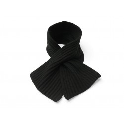 NEUF ECHARPE LORO PIANA EN MAILLE 100% CACHEMIRE NOIRE FENTE BLACK SCARF 990€