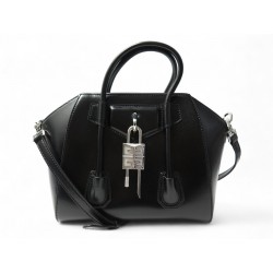 NEUF SAC A MAIN GIVENCHY ANTIGONA LOCK MINI CUIR NOIR BANDOULIERE NEW BAG 2600€