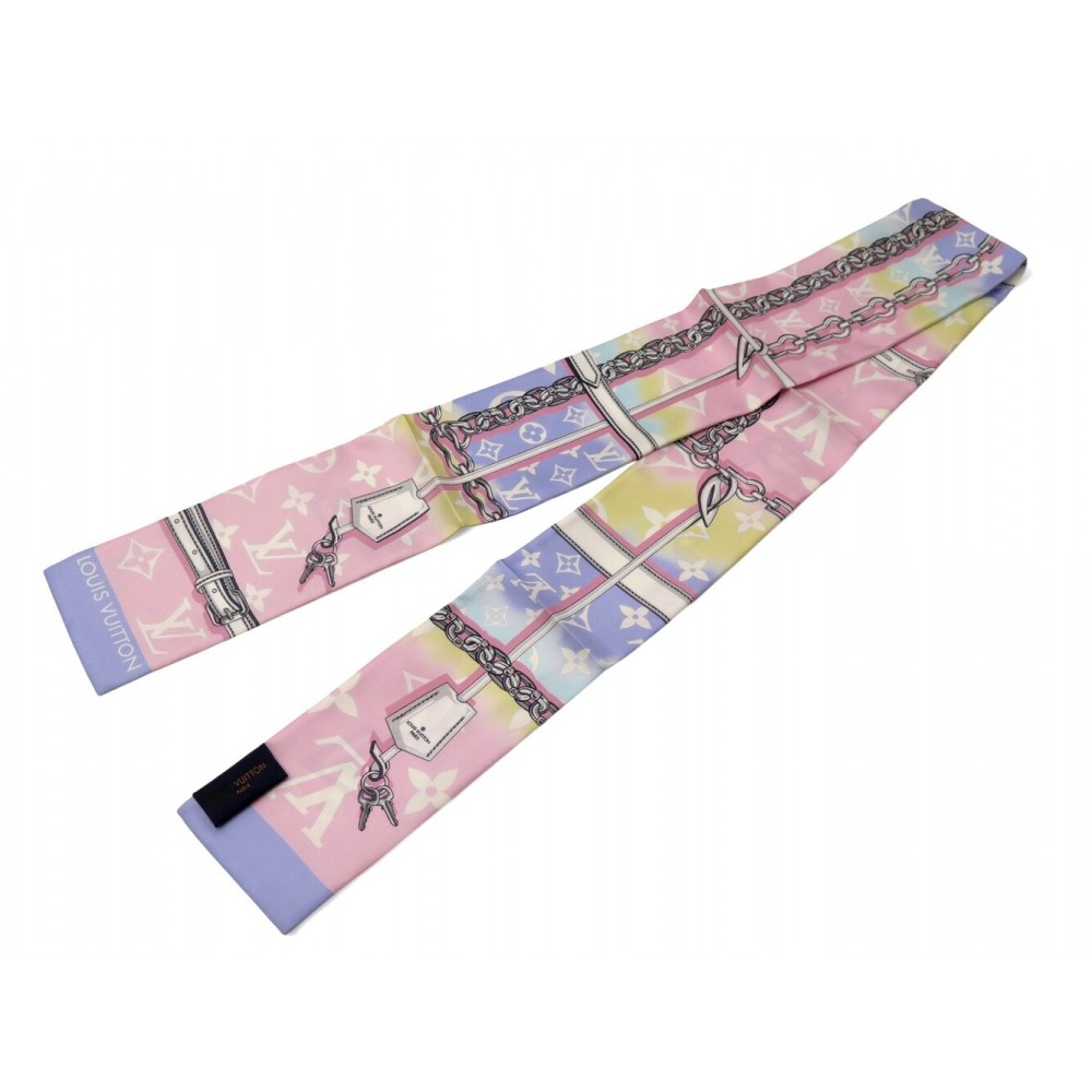 NEUF FOULARD BANDEAU LOUIS VUITTON ED LIMITEE BY THE POOL MONOGRAM SCARF 210€