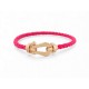 BRACELET FRED FORCE 10 GM 0B0007 MANILLE EN OR ROSE 18K CORDON ROSE BANGLE 3480€