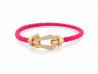 bracelet fred force 10 gm 0b0007 manille en or rose