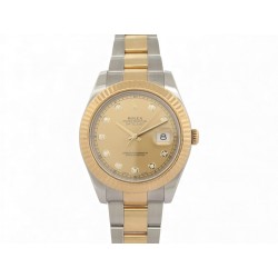 MONTRE ROLEX 116333 DATEJUST II 41MM OYSTER OR ACIER DIAMANTS AUTOMATIQUE 17350€
