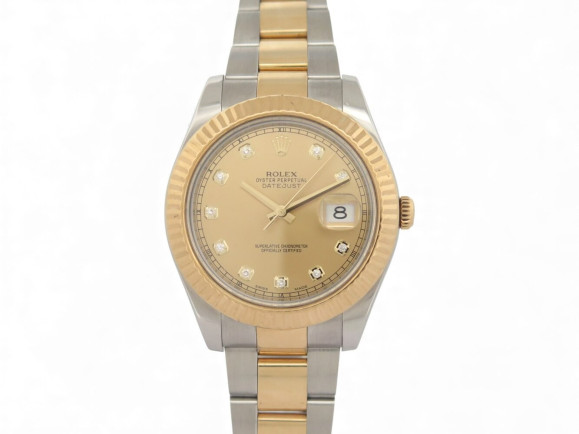 montre rolex 116333 datejust ii 41mm oyster or acier