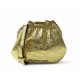 NEUF SAC A MAIN POCHETTE BALENCIAGA 618915 EN CUIR DORE BANDOULIERE CLUTCH 950€