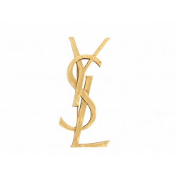 NEUF BROCHE SAINT LAURENT CASSANDRE METAL DORE 851079Y15007005 GOLD BROOCH 450€