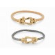 BRACELET FRED FORCE 10 GM MANILLE OR JAUNE 18K T 18 CM 2 CORDONS BANGLE 3850€